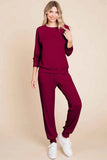 Super Lady Round Neck Raglan Sleeve Lounge Set.