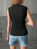 Cutout Sleeveless Tank Top.