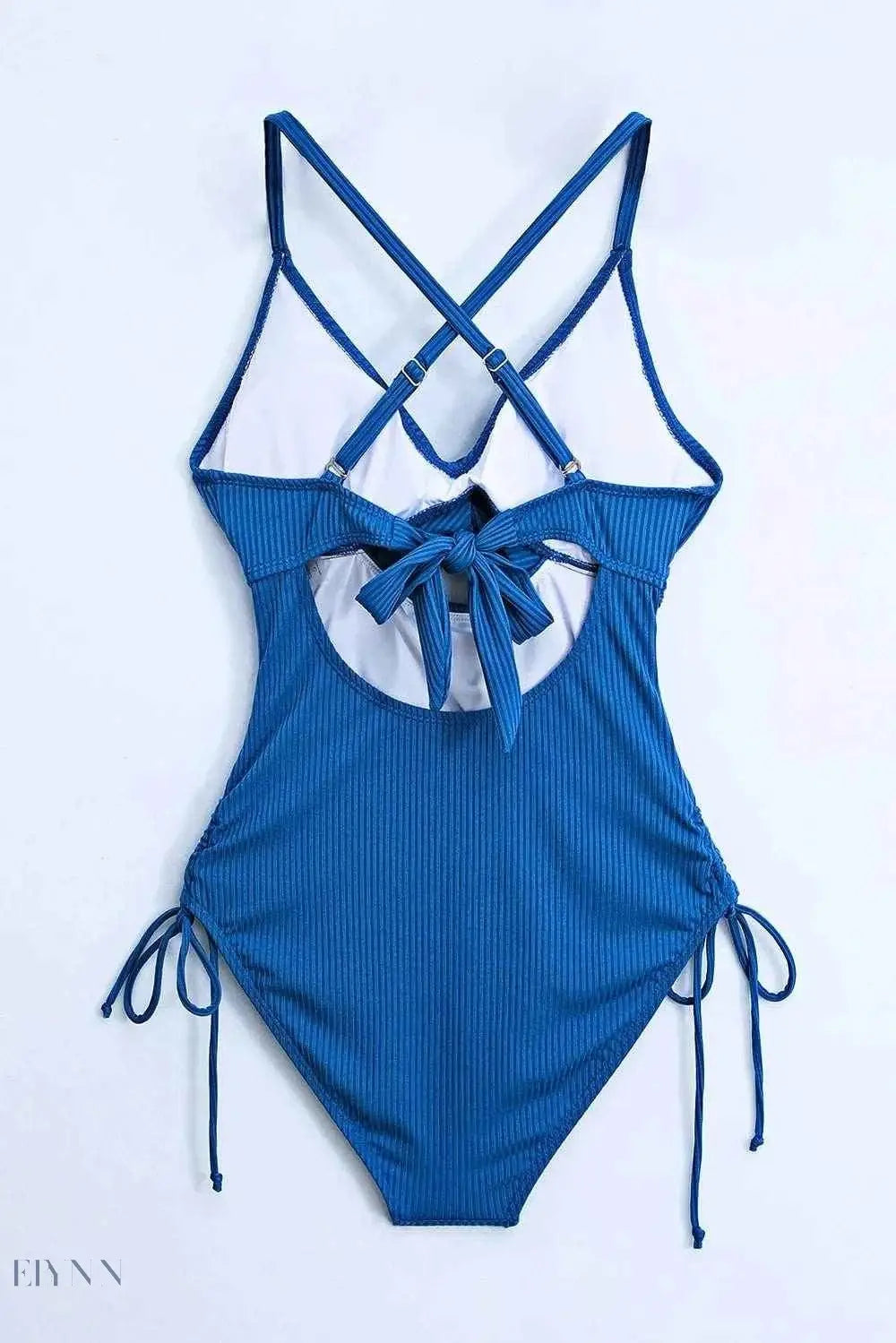 Cutout One-Piece Swimsuit with Adjustable Sides - EBYNN