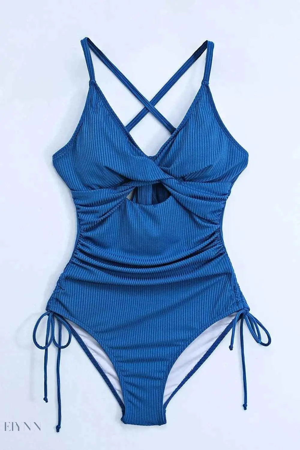 Cutout One-Piece Swimsuit with Adjustable Sides - EBYNN