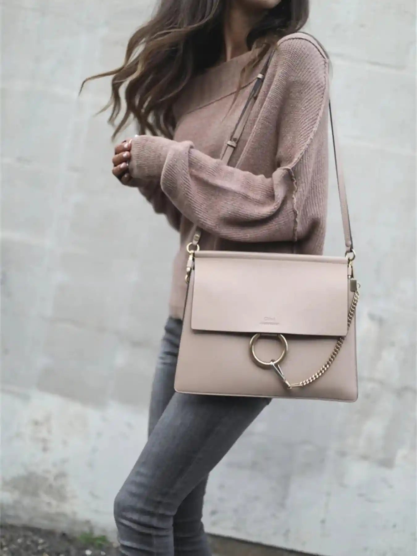 Ribbed Relaxed Fit Long Sleeve Sweater.