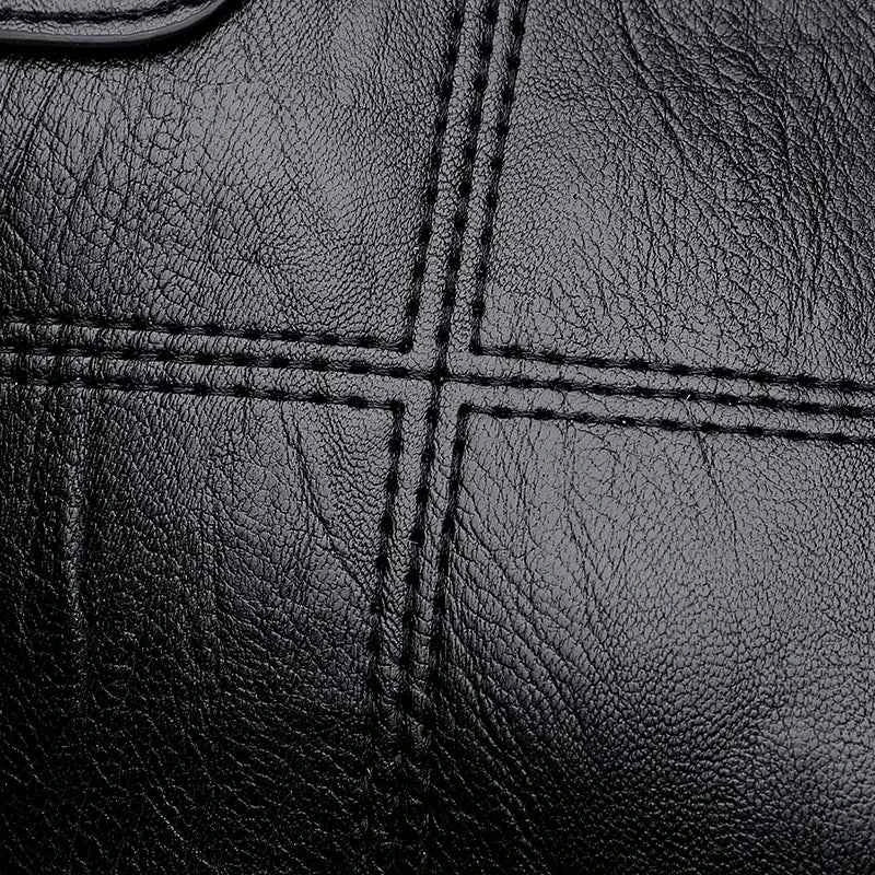 PU Leather Medium Handbag.