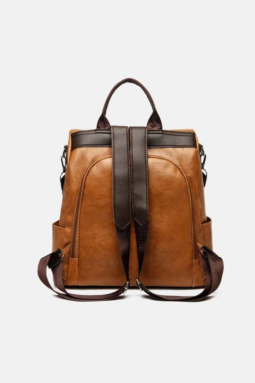 Large PU Leather Backpack Bag.