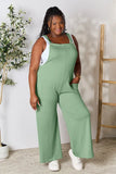 Double Take Full Size Wide Strap Overall with Pockets.