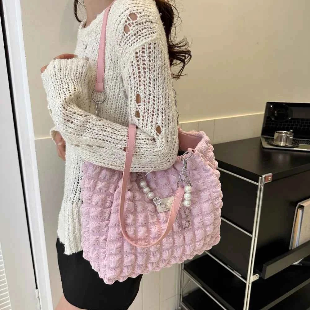 Bubble Textured Medium Tote Bag.