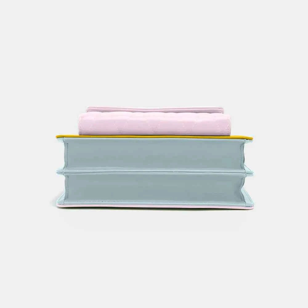 Nicole Lee USA Color Block Crossbody Bag.