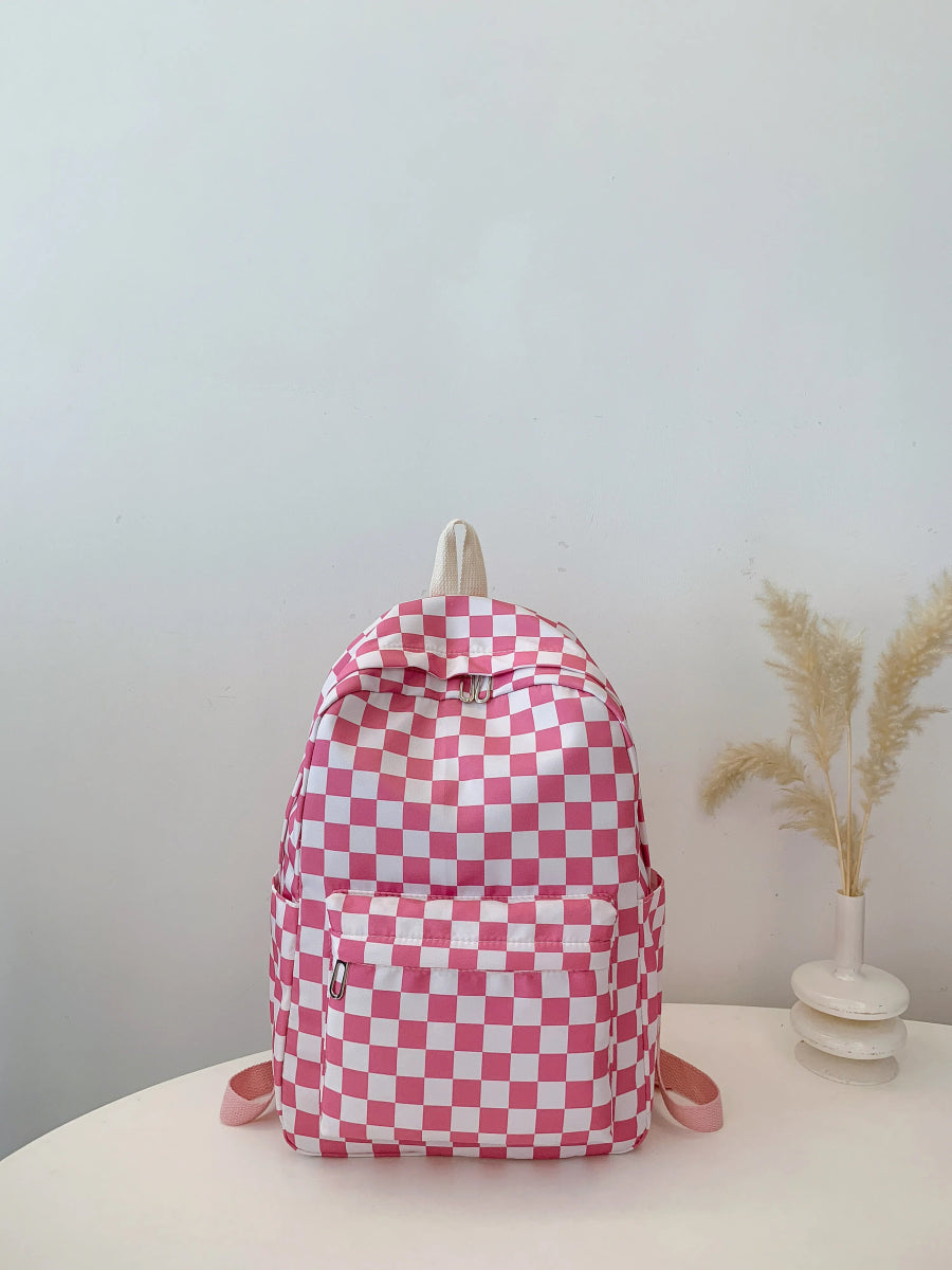 Checkered Pattern 3-Piece Bag Set.