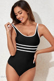 Contrast Trim One-Piece Swimsuit - Sleek & Stylish - EBYNN
