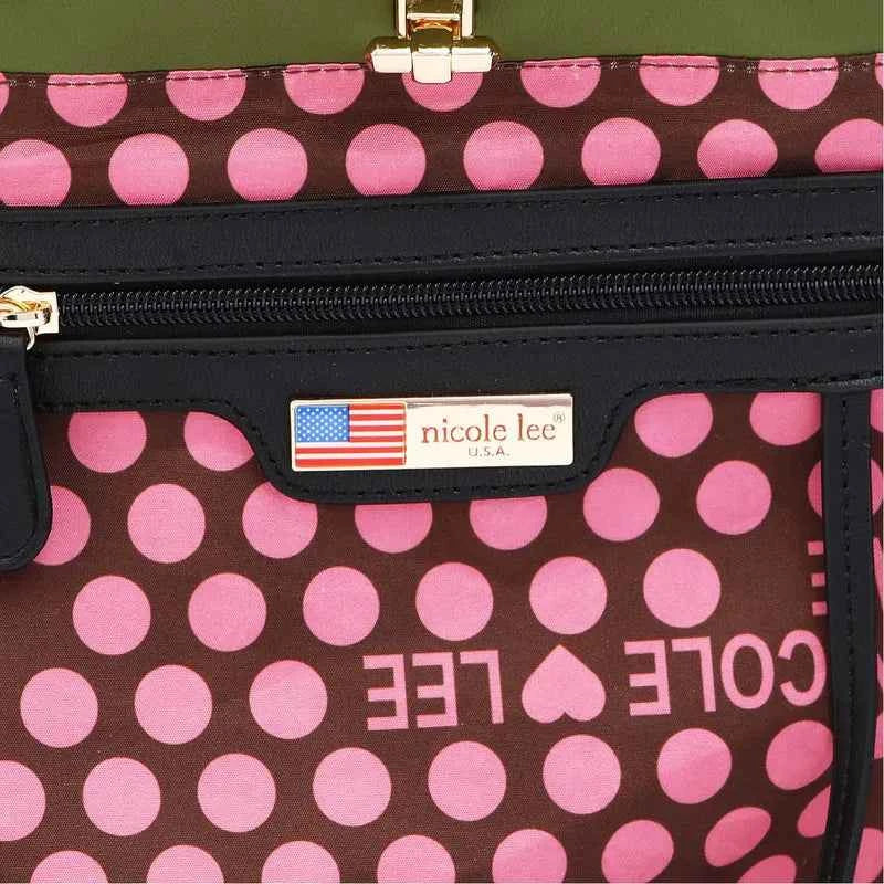 Nicole Lee USA Floral Adjustable Strap Backpack.