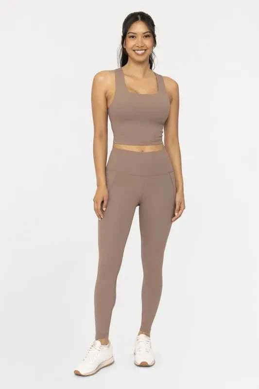Soft Ribbed High Waisted Leggings.