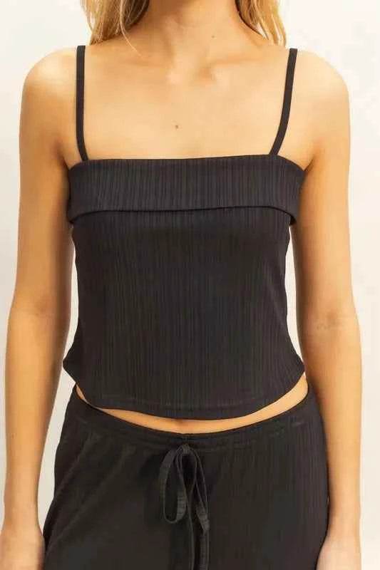 HYFVE Rib Knit Cami Top and Pants Set - EBYNN