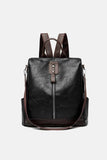 Large PU Leather Backpack Bag.