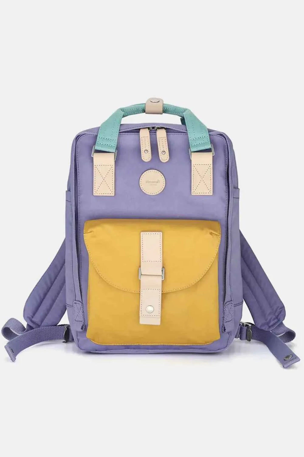 Himawari Contrast Waterproof Canvas Backpack Bag.