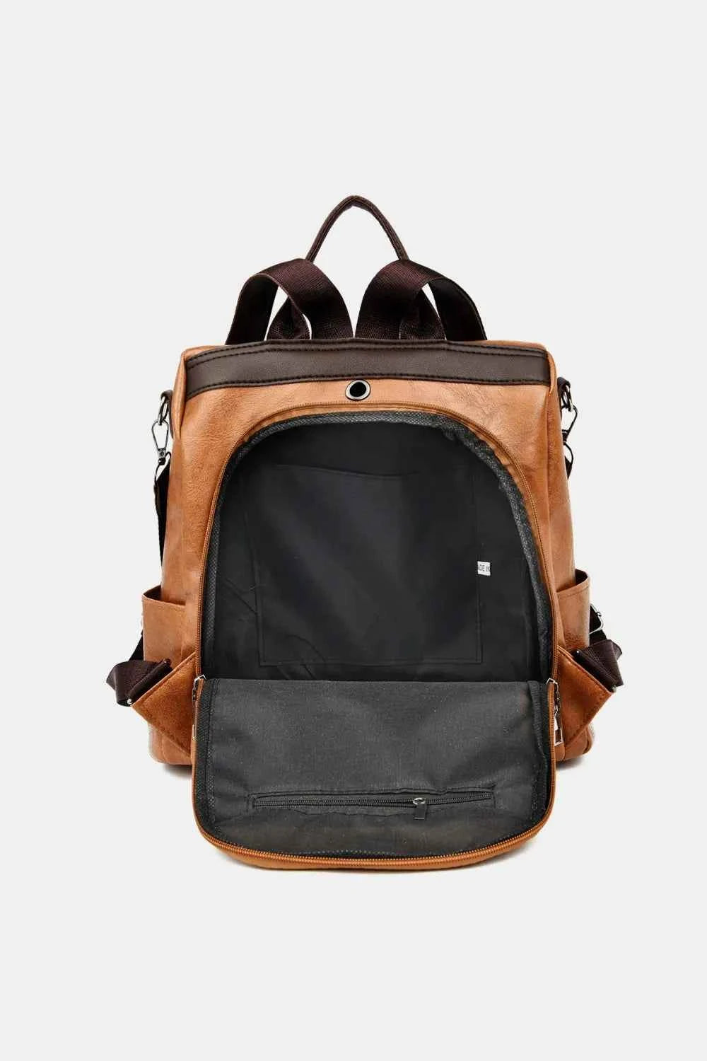 Large PU Leather Backpack Bag.