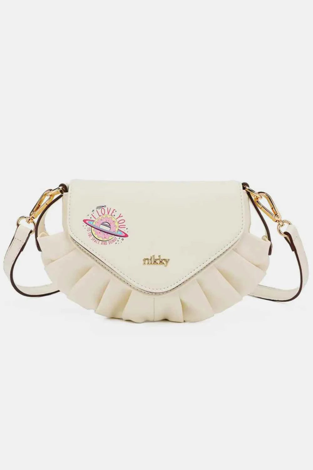 Nicole Lee USA Graphic Crossbody Bag.