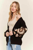 ADORA Multi Color Sleeve Crochet Cardigan.