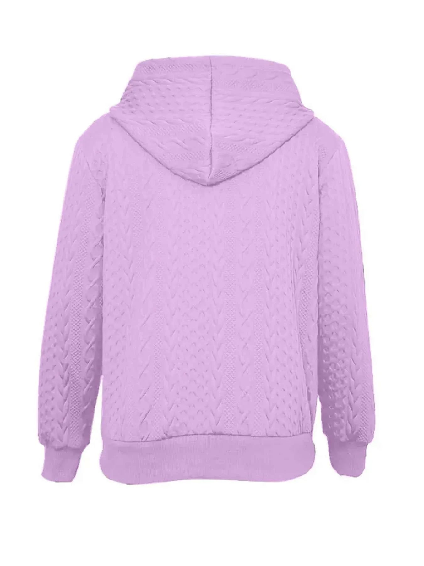Drawstring Zip Up Hooded Jacket.