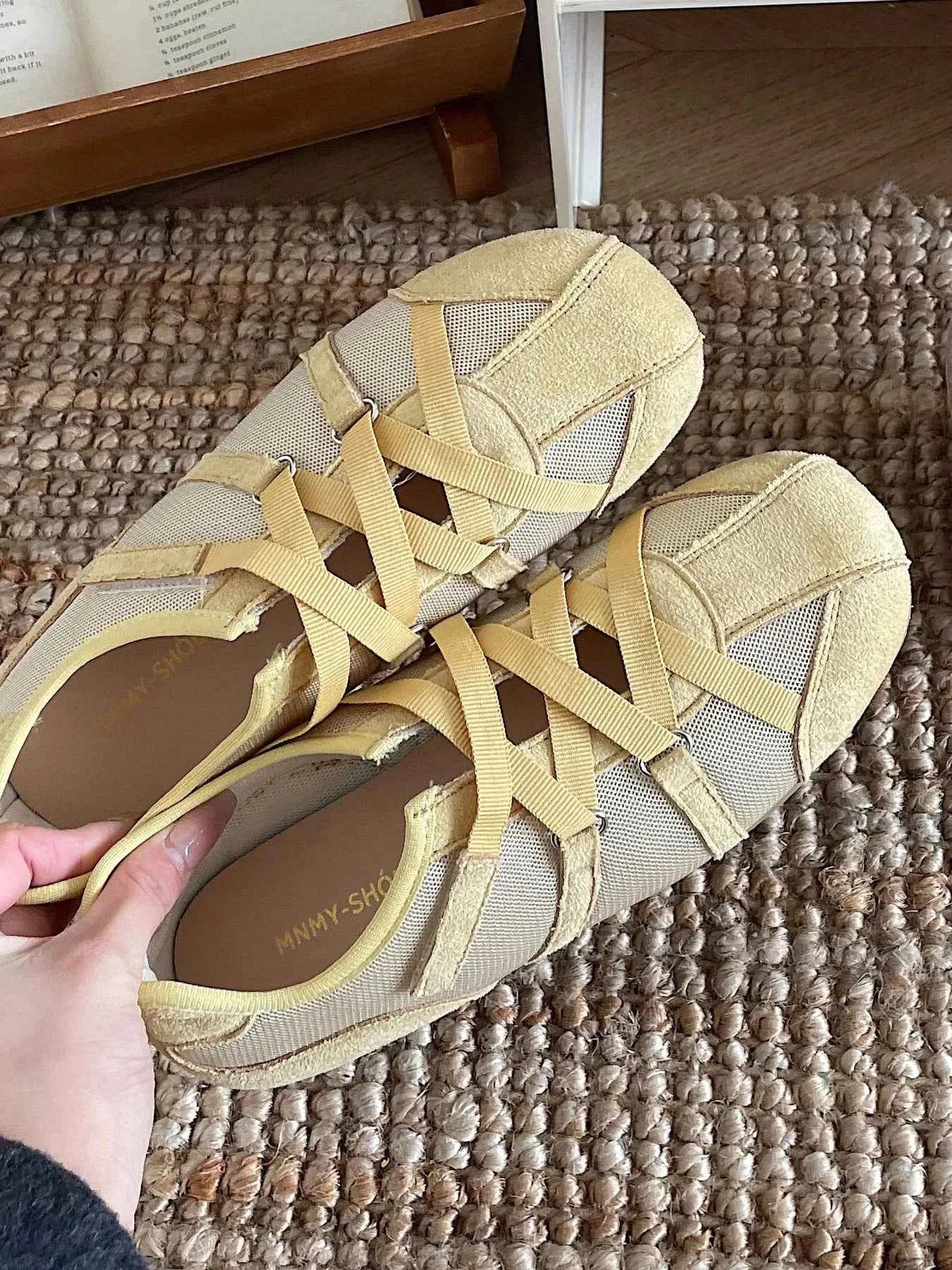 Cross-Strap Comfort Mule Loafers.
