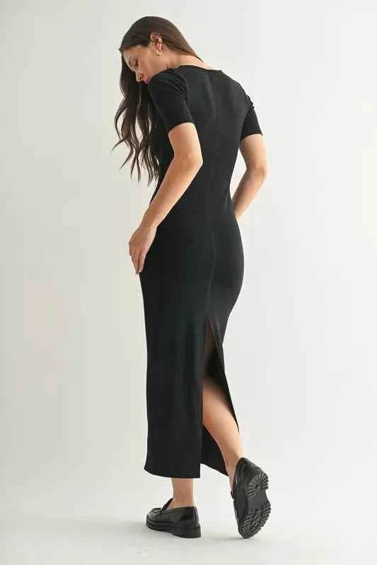 MONO B Laguna Soft Drape Maxi Dress.