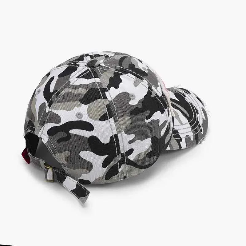 Adjustable Cotton Baseball Cap with Letter Design.