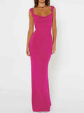 Backless Bow-Tie Back Maxi Dress.