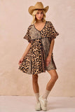 Leopard Print Dress: Mix and Match Short Sleeve Style - EBYNN