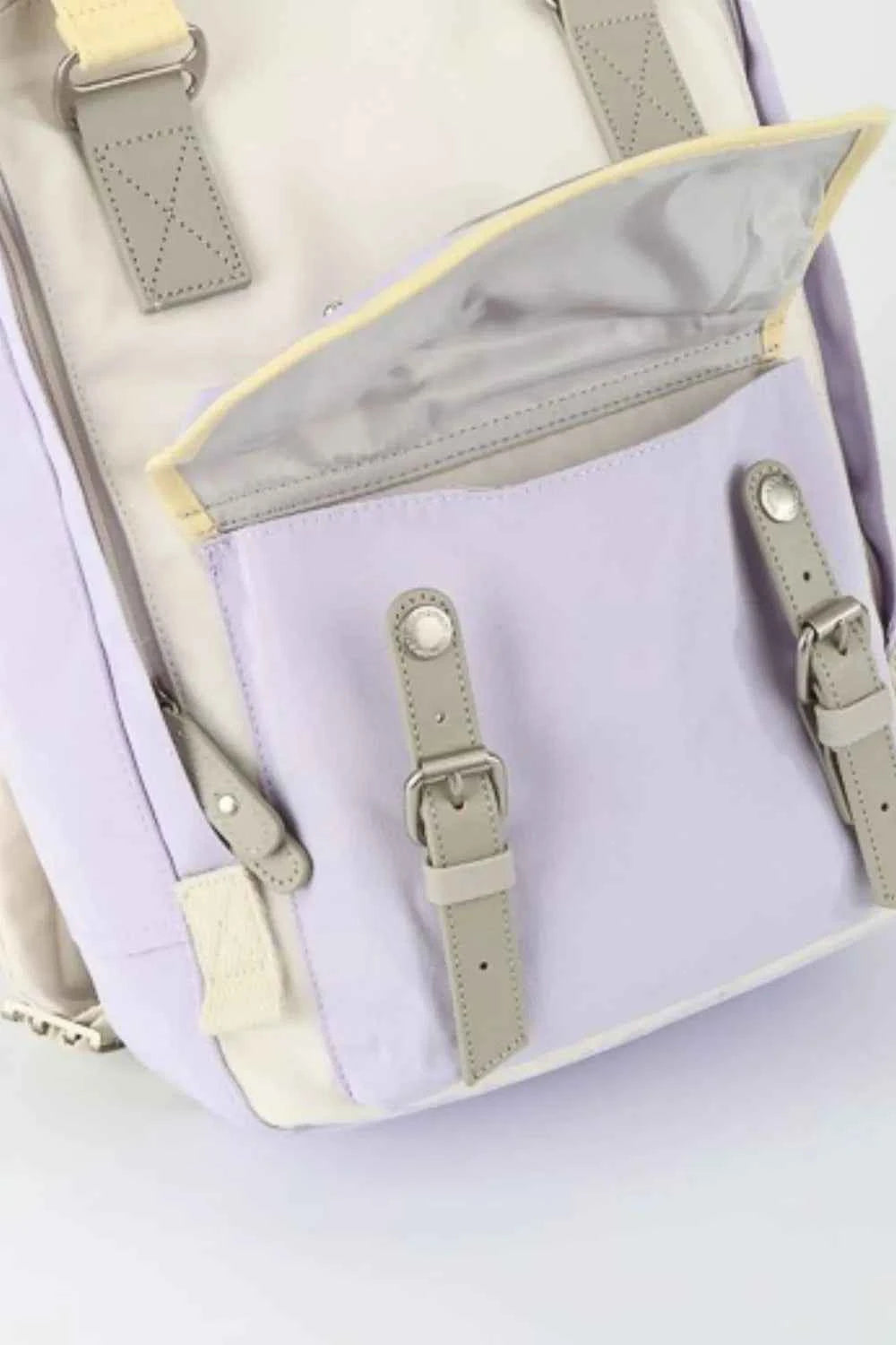 Himawari Contrast Water & Scratch-Resistant Nylon Backpack.