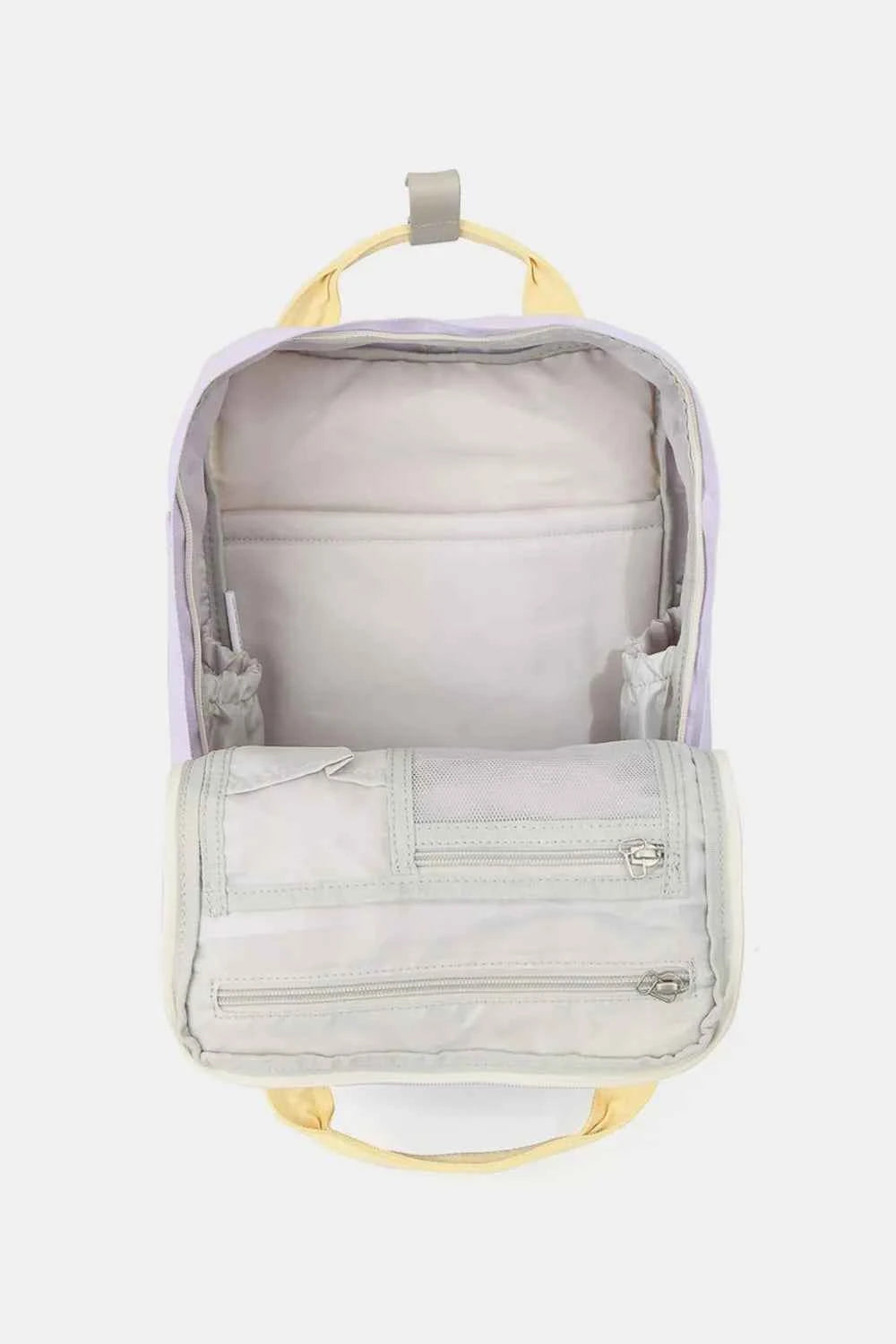 Himawari Contrast Water & Scratch-Resistant Nylon Backpack.