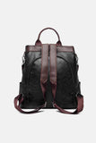 Large PU Leather Backpack Bag.