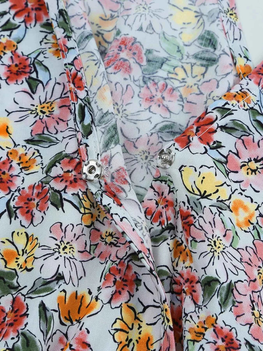 Floral Print Halter Cami Top.