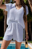 Openwork Cover Up Set - Lightweight Summer Knit - EBYNN