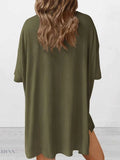 Plus Size Lounge Set for Women - Stylish and Comfortable Olive Outfit for Ultimate Relaxation - EBYNN