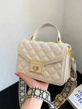 Quilted Adjustable Strap Shoulder Bag.