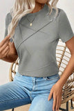 Solid Color T-Shirt for Every Occasion - Round Neck Style - EBYNN
