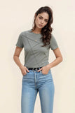 Solid Color T-Shirt for Every Occasion - Round Neck Style - EBYNN