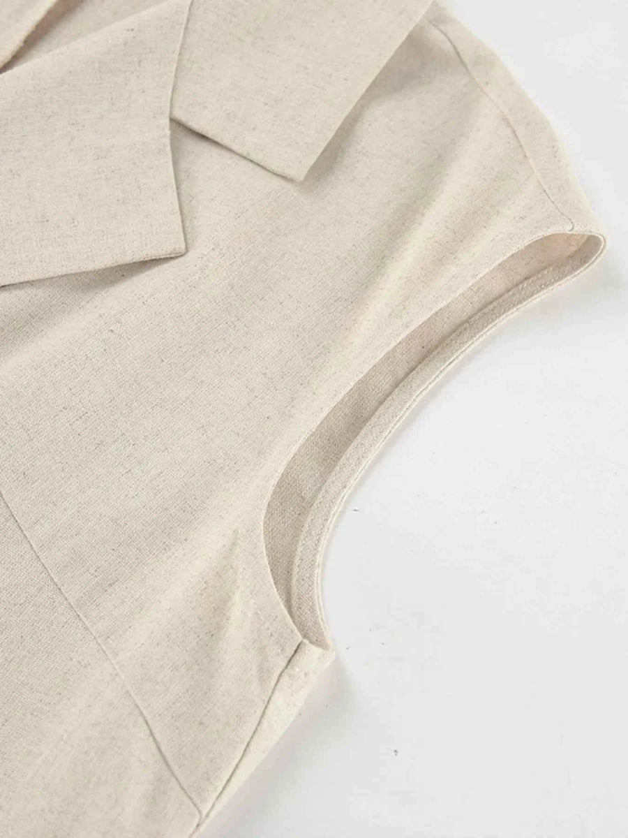 Elegant Tie Waist Cap Sleeve Maxi Dress.